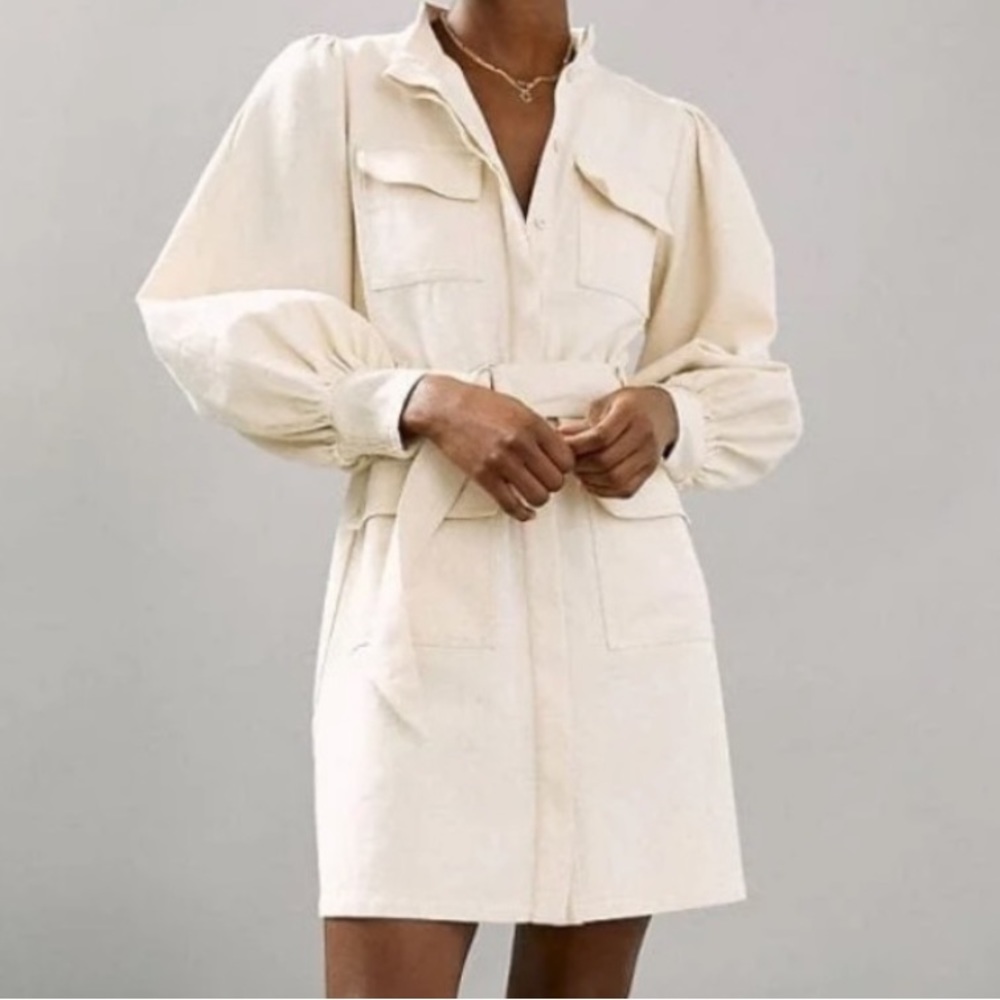 Mare Mare x Anthropologie canvas long sleeve dress
